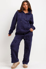 cross tracksuit loungewear set womens styledup