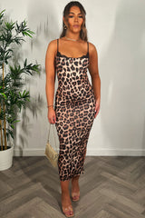 leopard print maxi dress womens uk