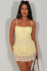 mini lace dress summer holiday festival outfit styledup