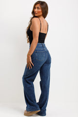 womens stretchy denim jeans high waist