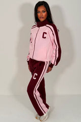 womens zip up tracksuit lounge set airport outfit styledup
