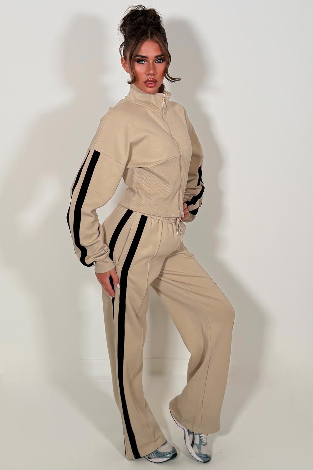 womens white fox tracksuit stytedup 