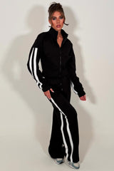 womens side stripe tracksuit lounge set styledup 