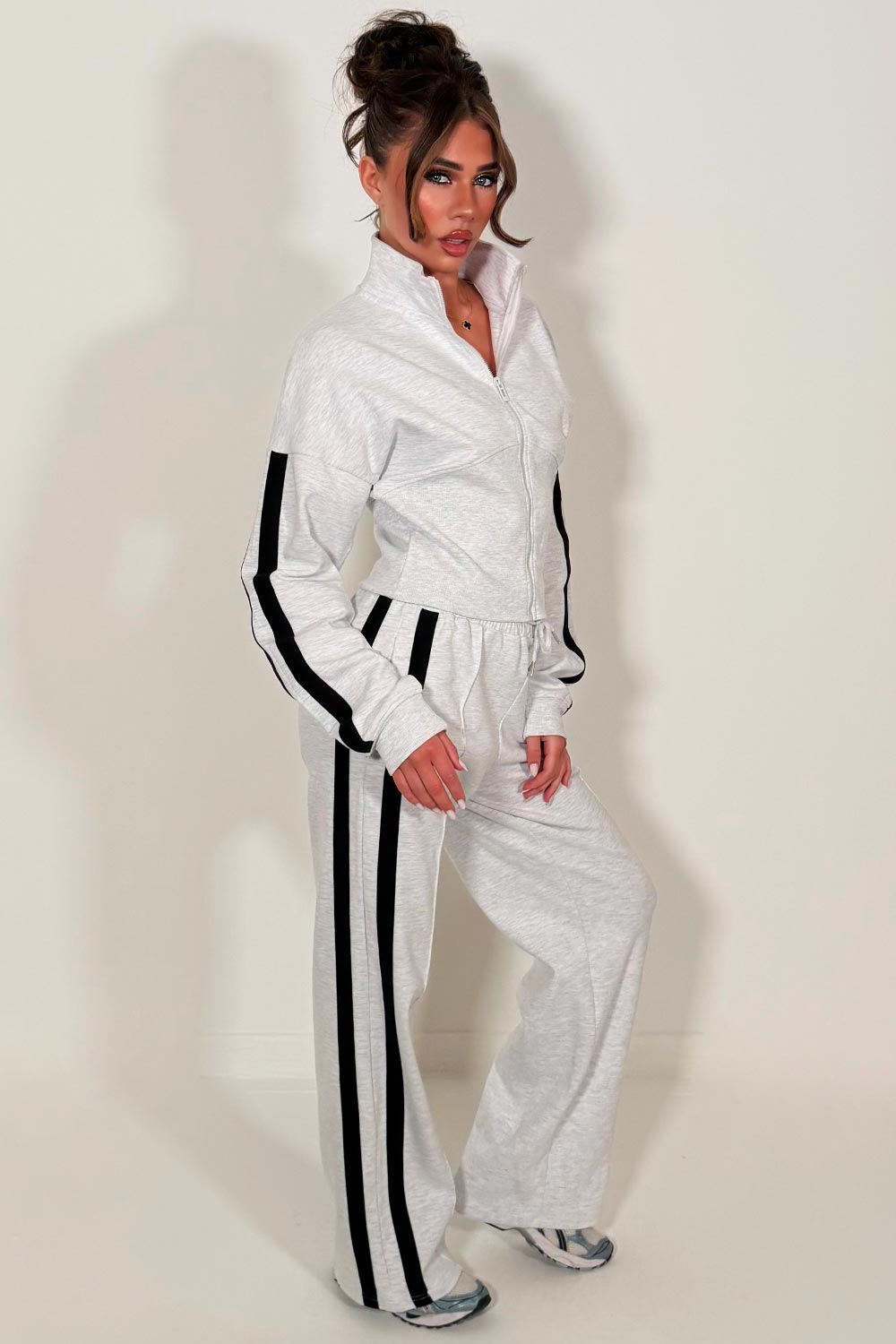 womens white fox tracksuit stytedup 