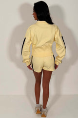 womens shorts and zip up sweatshirt summer loungewear co ord set styledup uk