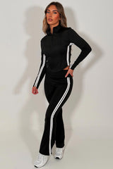womens flare trouser and sports track jacket two piece matching set lululemon uk 