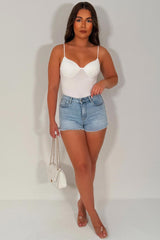 corset cupped top with adjustable cami straps styledup uk