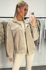 zara womens faux suede jacket styled up 