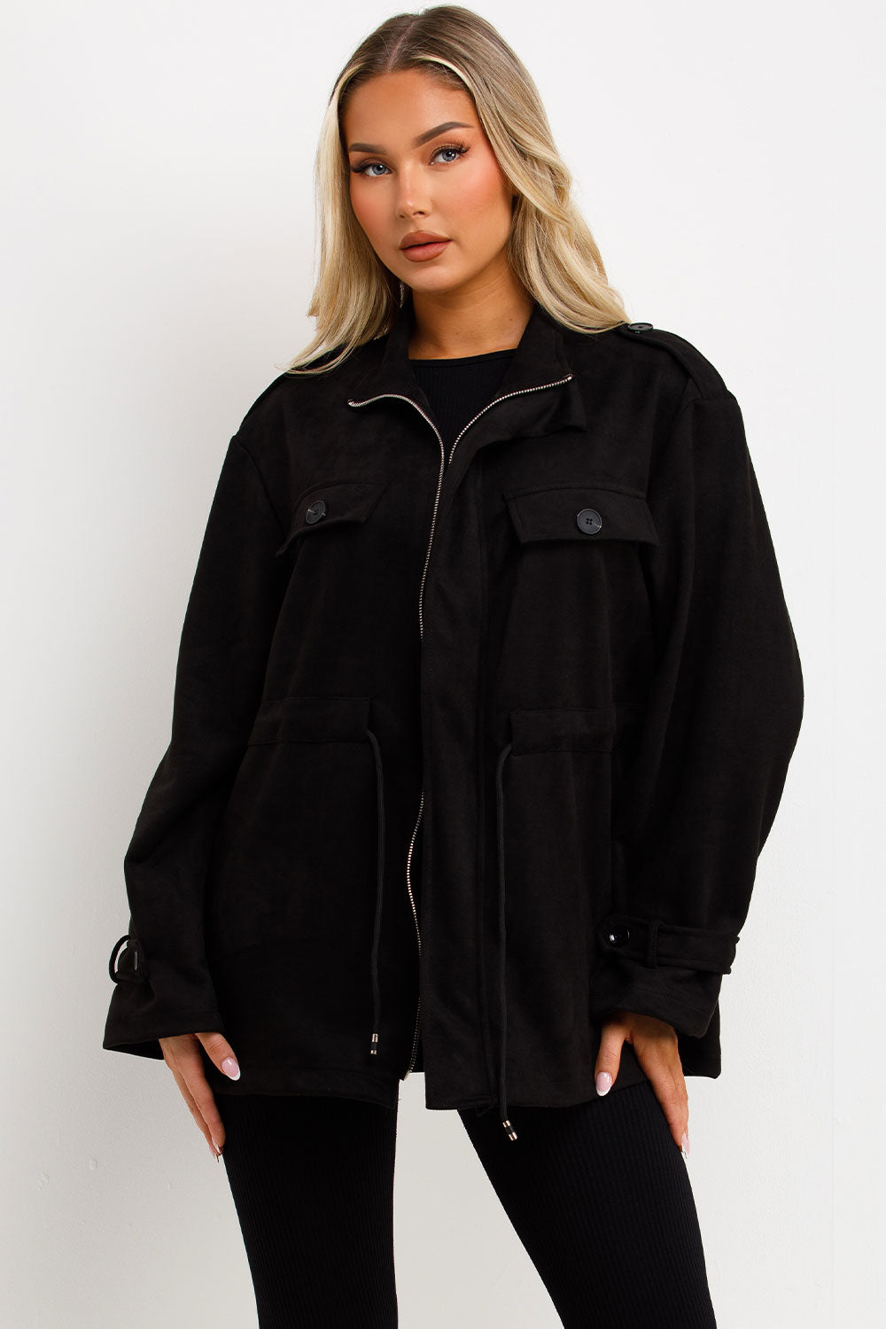 faux suede jacket zara womens uk sale