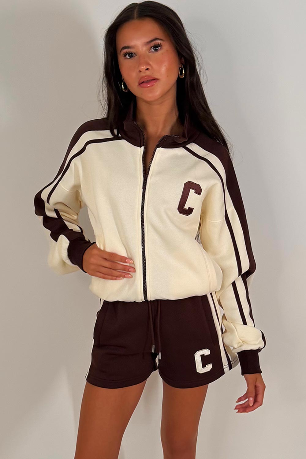 womens zara loungewear set shorts tracksuit