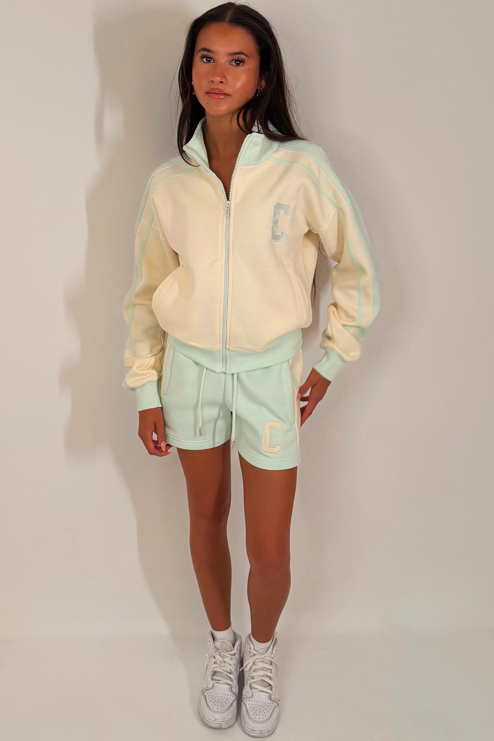 womens summer lounge set short tracksuit with c emblem styledup