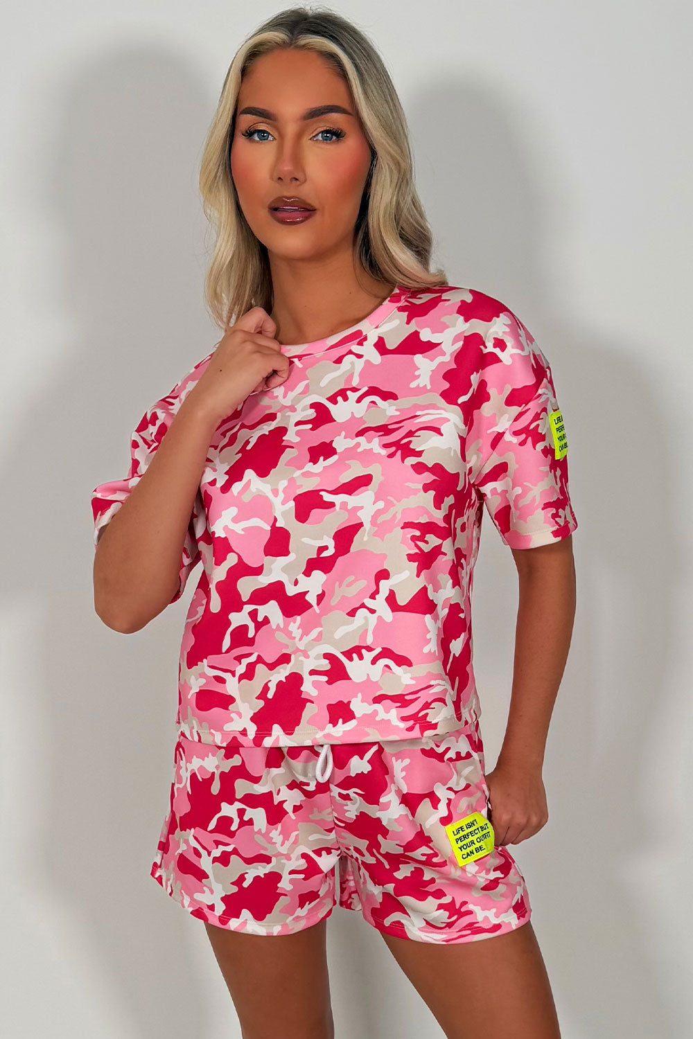 hidden cult camouflage short tracksuit co ord summer lounge set styledup
