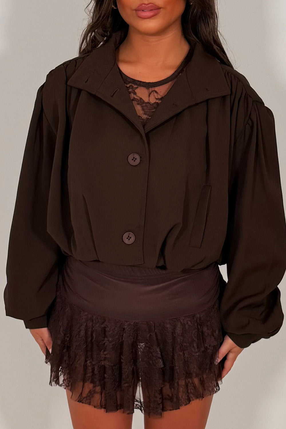 womens bomber jacket with funnel neck styledup fashion