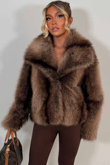 fur coat with collar styledup uk