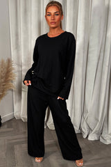 womens christmas party top and trousers co ord set 