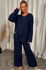 womens christmas party top and trousers co ord set 