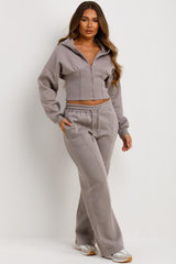 corset hoodie and joggers tracksuit co rod set for womens styledup