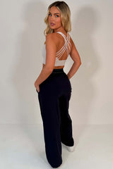alo inspired suit up wide leg womens trousers styledup uk