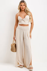  trousers and top co ord set womens