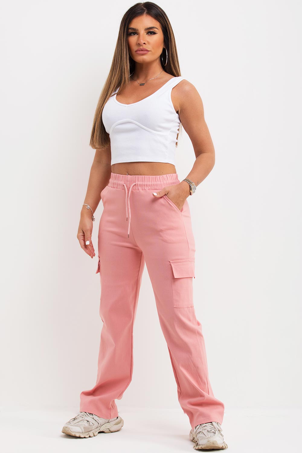 Pink Garden wide-leg cargo trousers - women - COLLINA STRADA -  divincenzoboutique.com