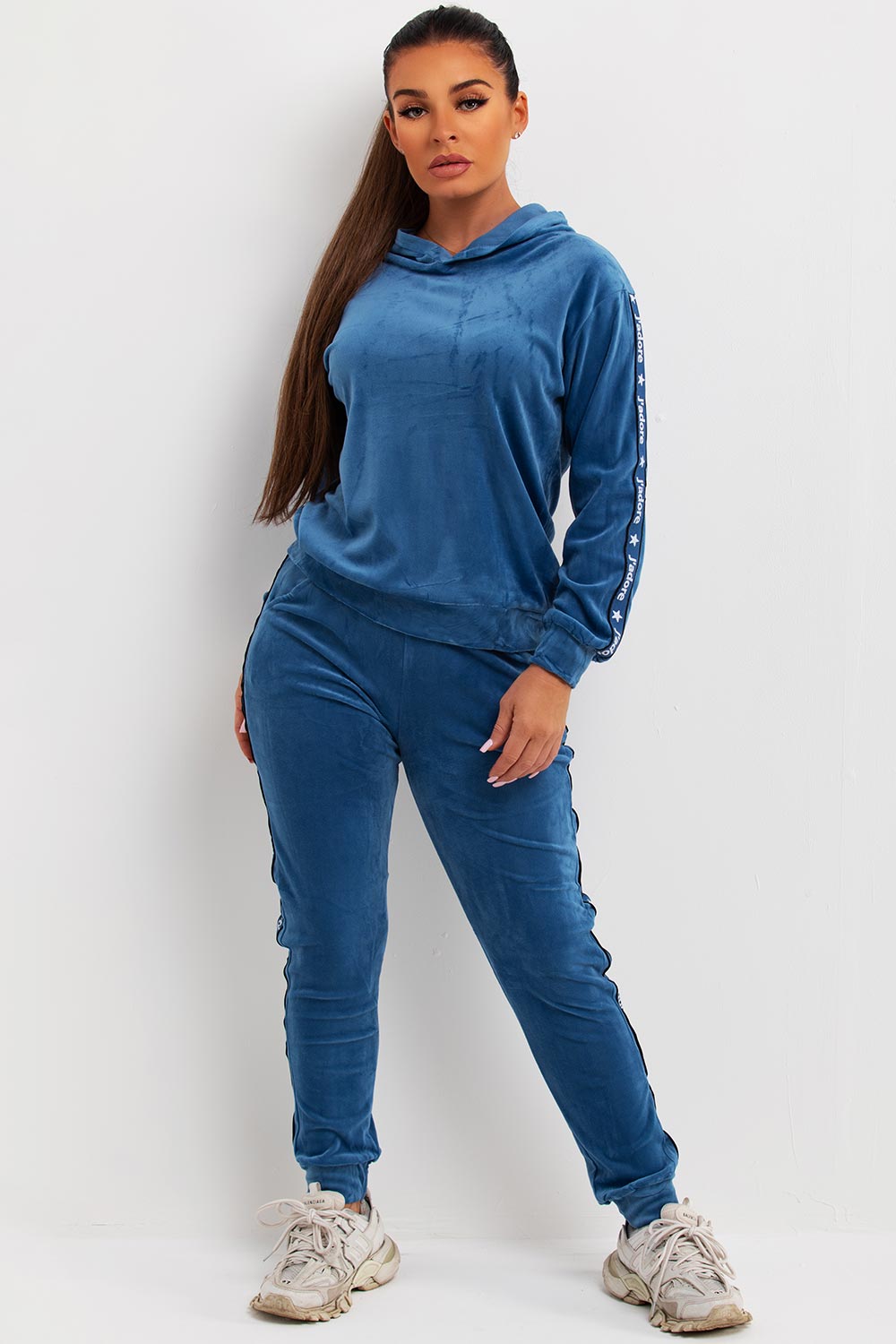 velour tracksuit loungewear co ord womens