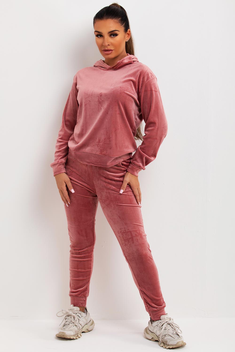 womens juicy couture velour tracksuit pink sale uk
