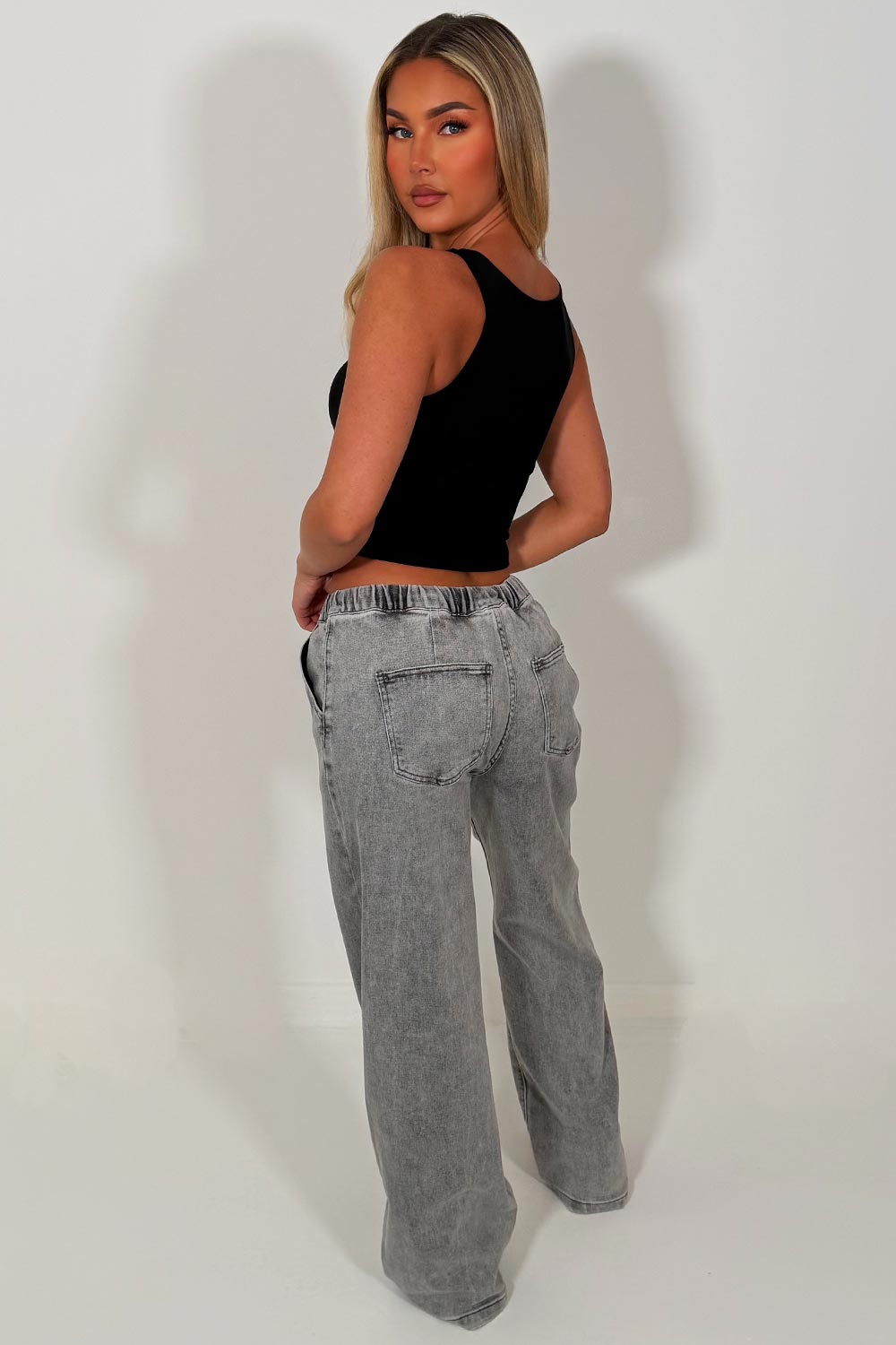 black double layered crop top styledup fashion uk