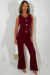 womens waistcoat and trousers date night outfit christmas party outfit for womens uk