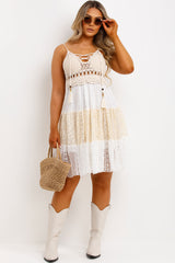 crochet dress white