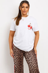 womens t shirt with cherry print 