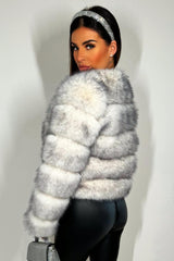 womens faux fur bubble coat sale uk