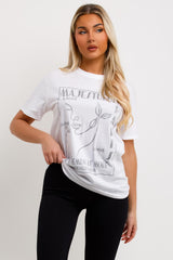 womens white oversized t shirt sale