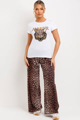 amour tiger diamante t shirt womens 