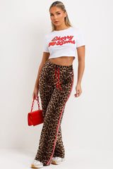 leopard print joggers styledup