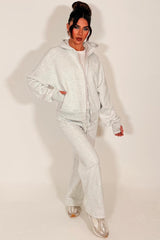 womens zip up hoodie and wide leg jogger tracksuit co ord set oversized double zip and with thumbholes womens streetwear styledup zara womens uk 