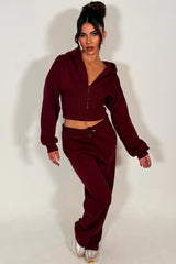 corset hoodie and joggers tracksuit co rod set for womens styledup