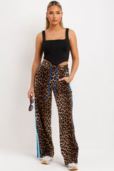 leopard print joggers styledup