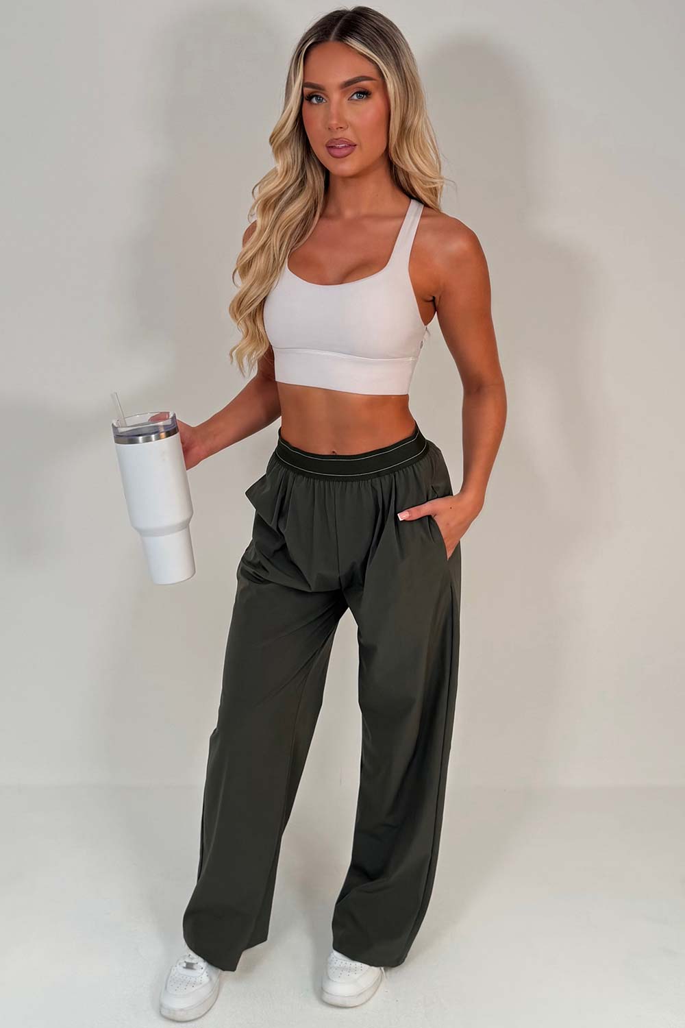 alo inspired suit up wide leg womens trousers styledup uk