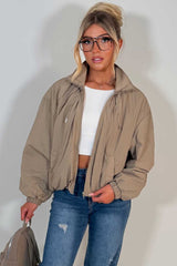 transitional funnel neck jacket for womens cernucci styledup uk  