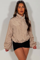 womens long sleeve jacket wind breaker zara uk sale 