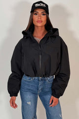 womens black rain jacket cernucci uk