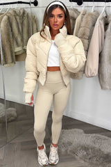 alo yoga cropped atmosphere puffer jacket styledup uk 