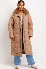 womens long dog walking coat for winter