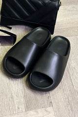 womens chunky rubber sliders sandals yeezy inspired