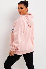 womens oversized hoodie with yoga towelling