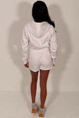 crop hoodie and shorts tracksuit co ord styledup