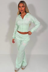 womens crop corset hoodie and joggers two piece loungewear co ord set styledup fashion airport outfit white fox uk