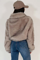 womens fur jacket zara uk premium quality 