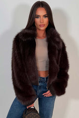 zara faux fur jacket womens uk styledup