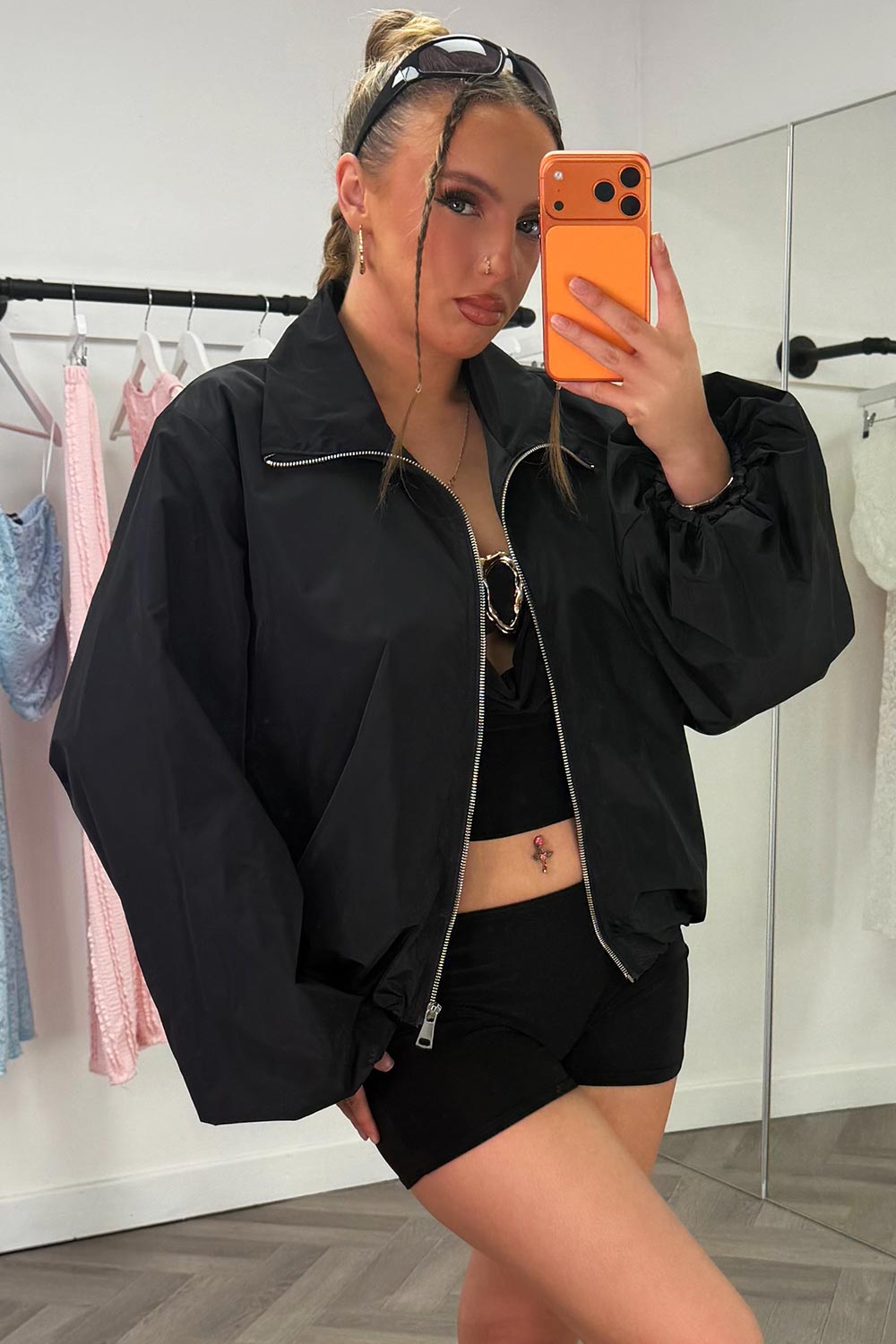 womens jacket wind breaker styledup 